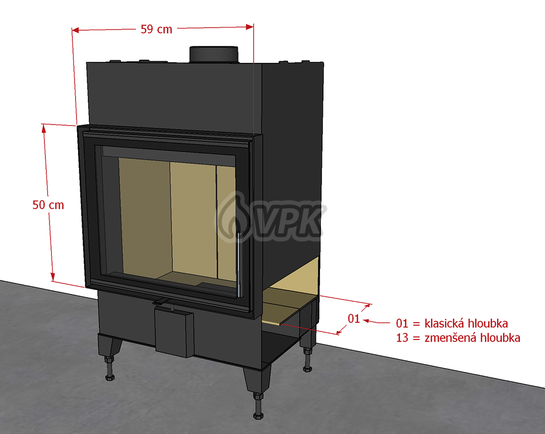 Čísla v názvu vložek Romotop HEAT udávají jejich základní rozměry – Romotop HEAT 2G 59.50.01